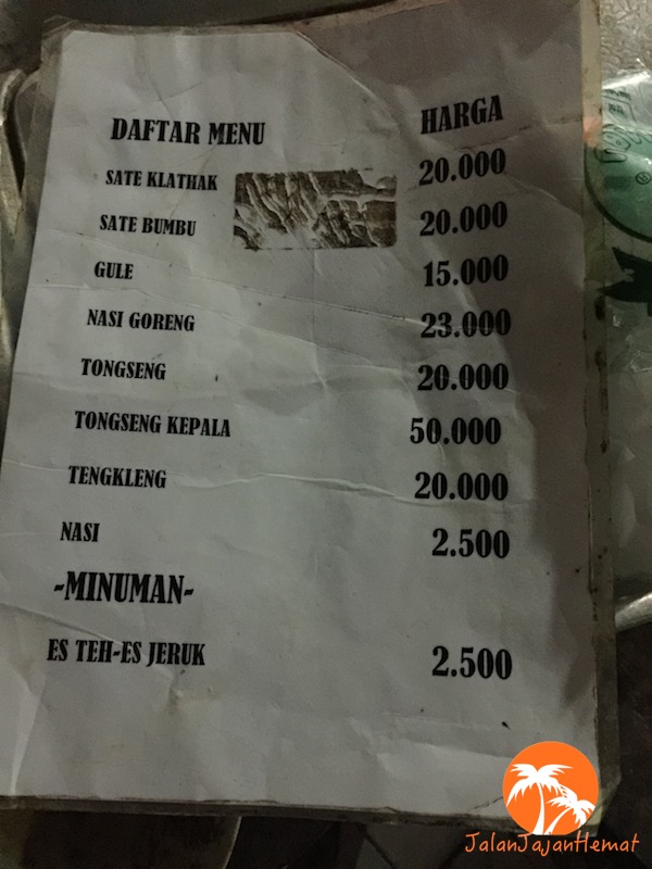 Sate Klathak Pak Bari Menu Jalan Jajan Hemat